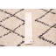 Tapis beige / noir en laine noué à la main de conception unique 6 pi 10 po x 10 pi 7 po New Age