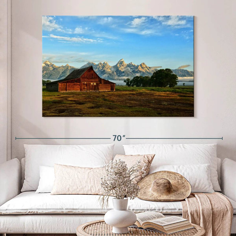 Alvord Grand Teton Moulton Barn, H 34 po x l 51 po