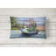 Jeannie Shrimp Outdoor Reversible Throw Pillow