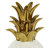 White And Gold Porcelain Pineapple Table Decor Sculpture
