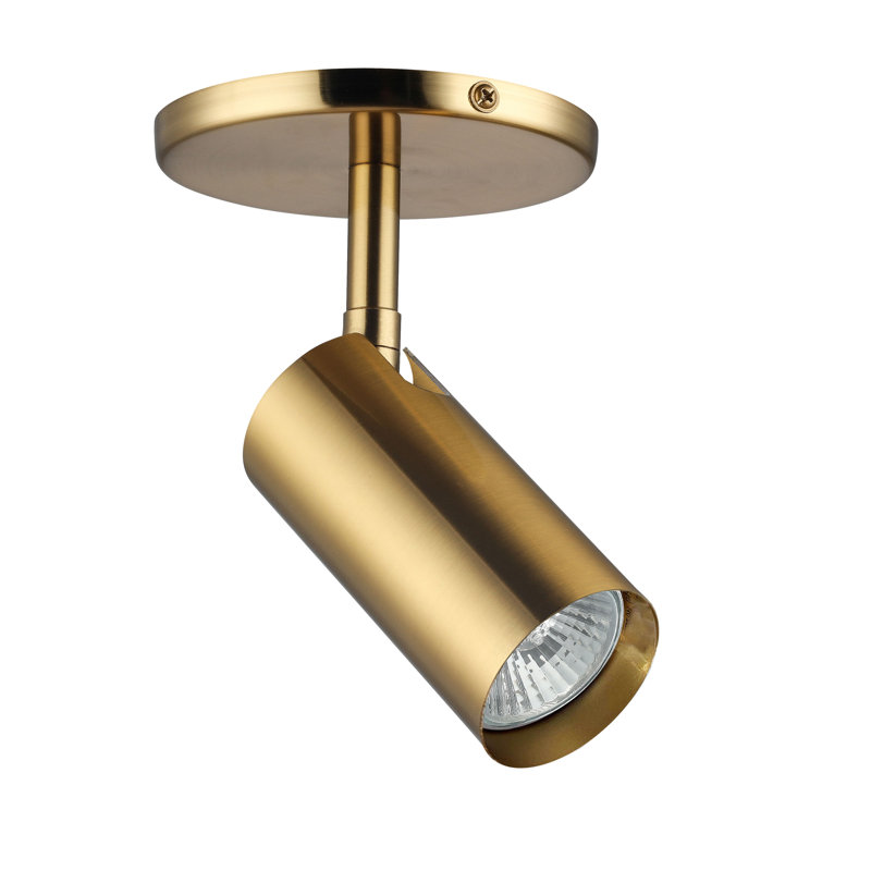 Semi Flush Mount, Aged Brass