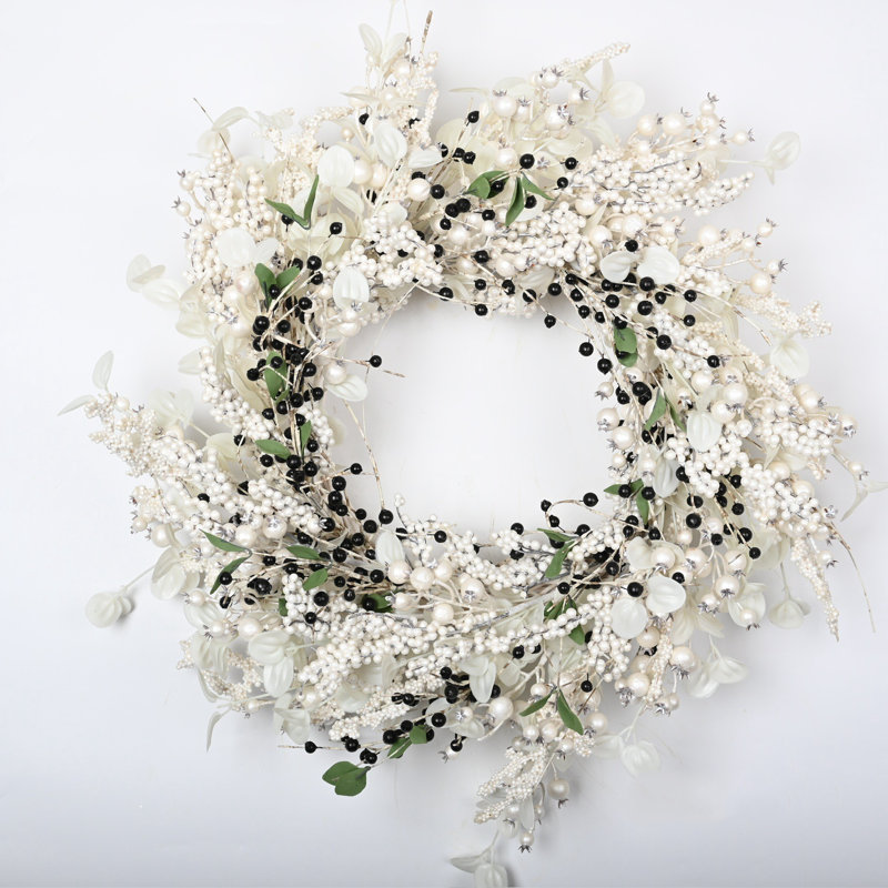Couronne de bouleau artificielle 24 po pour Noël