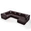 Canapé modulaire en cuir synthétique modulaire 132,5