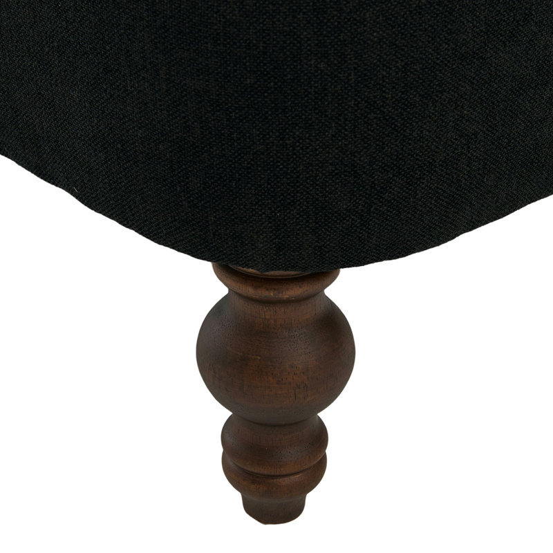 Oversized Chenille Recliner, Black