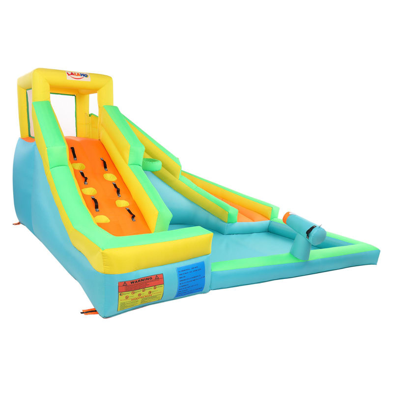Château gonflable d'escalade avec piscine et glissade (sans le ventilateur)
