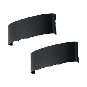 Black Led Outdoor Wall Light(2-pack)