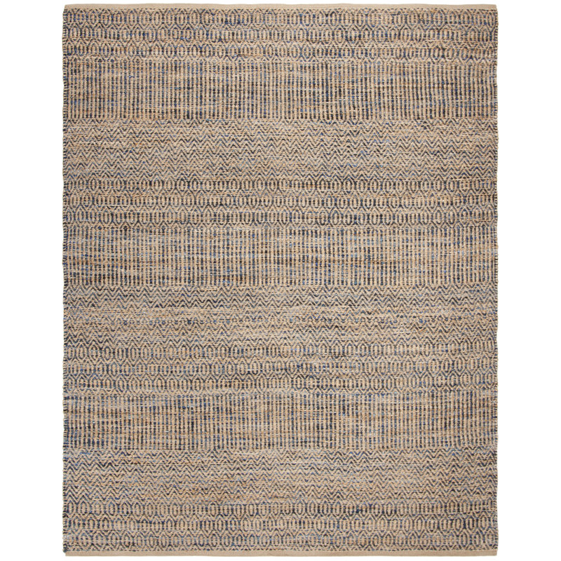 Tapis géométrique tissé à la main Abhay, Rectangle de 6 pi x 9 pi