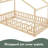 Wood Bed House Bed Frame With Fence-467892336-467892338