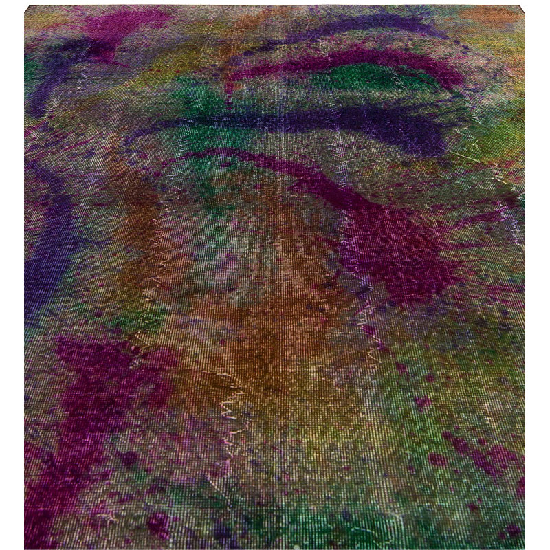 Modern One-of-a-Kind Rectangle 6'6" X 9'9" Hand Knotted Area Rug
