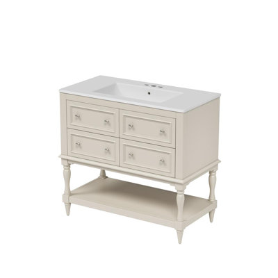 Meuble-lavabo de salle de bain avec lavabo