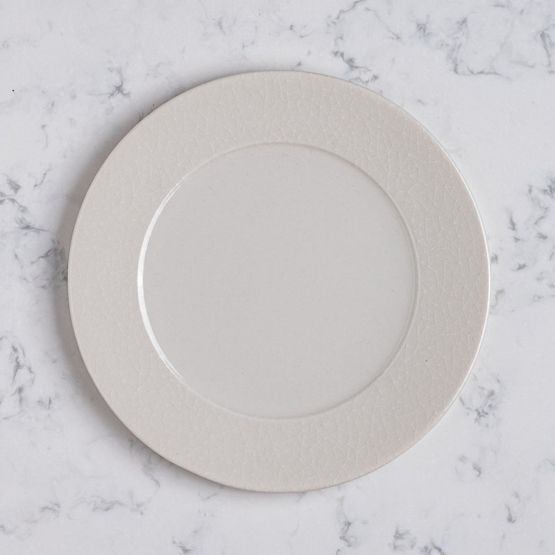 Assiette plate en porcelaine Premium Privilege | Blanc | Paquet de 12 | Va au micro-ondes et au lave-vaisselle, 9.84