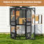Enceinte d'extérieur pour chat 70 "avec housse imperméable pour chats multiples 70" Catio