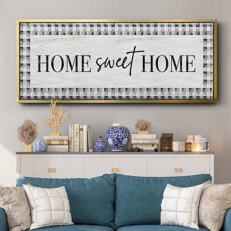 Home Sweet Home - toile encadrée, H 8 po x l 20 po