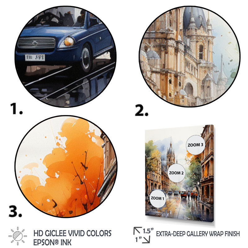 Yamber Mexico Zocalo Splendor Urban - impression, H 44 po x l 34 po x P 1,5 po, Toile tendue