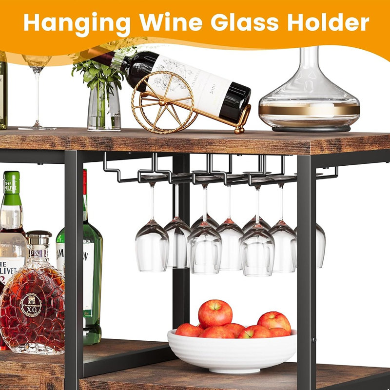 Meuble-bar avec casier à vin, meuble de rangement pour spiritueux, mobilier de bar à vin pour la maison, buffet avec rangement