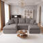 Canapé d'angle modulaire en forme de U de 235 cm (92,51 po), canapé à compression en chenille avec ressorts ensachés, canapé moderne à assise profonde pour salon, livré roulé et sans assemblage-513539448-513539451-513539452
