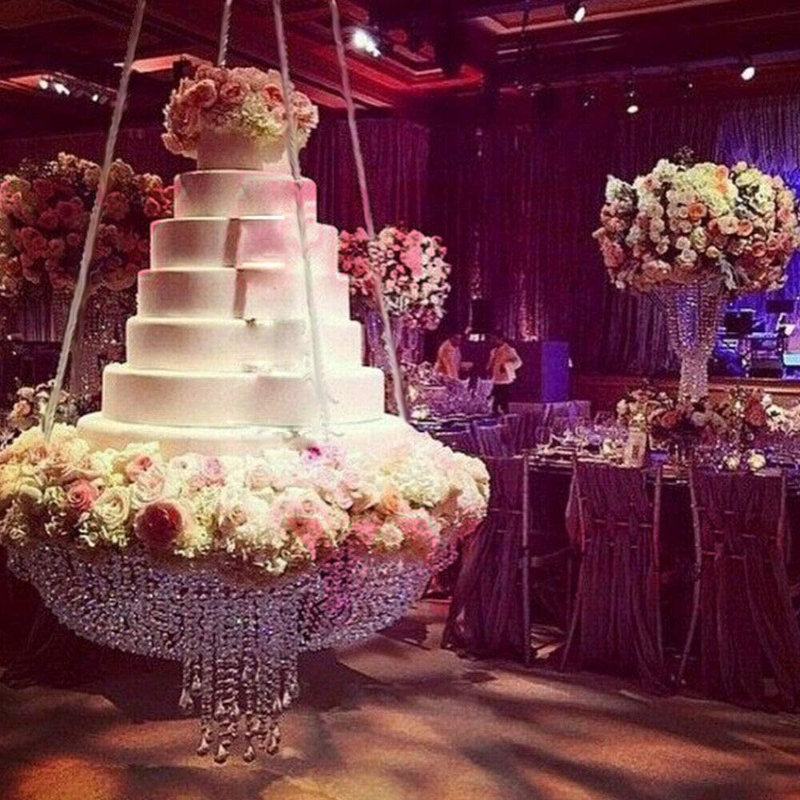 Luxurious Crystal Chandelier Hanging Cake Stand