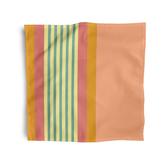 Serviette Zearing, Orange doux