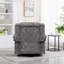 Fauteuil inclinable pivotant et berçant avec canapé en cuir reconstitué chauffant et chauffant-1603225823