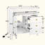 Lavabo de salle de bain de style Mid-Century avec verre à motif et bande lumineuse à capteur de mouvement, lavabo de salle de bain autoportant Farmhouse avec rangement, meuble-lavabo haut de gamme (robinet non inclus)-2136669555