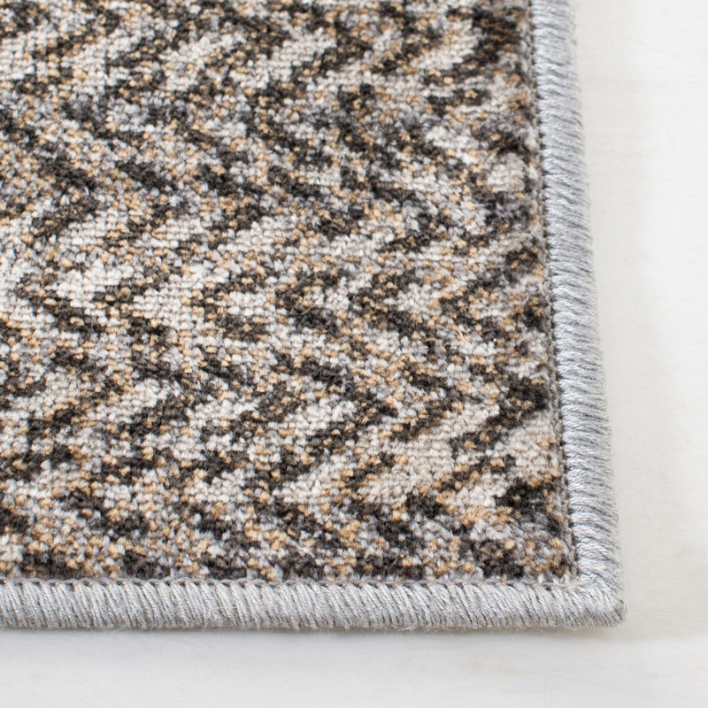 Oppice Abstract Viscose Area Rug, Rectangle 99 x 160cm