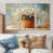 Toile naturelle avec cadre flottant