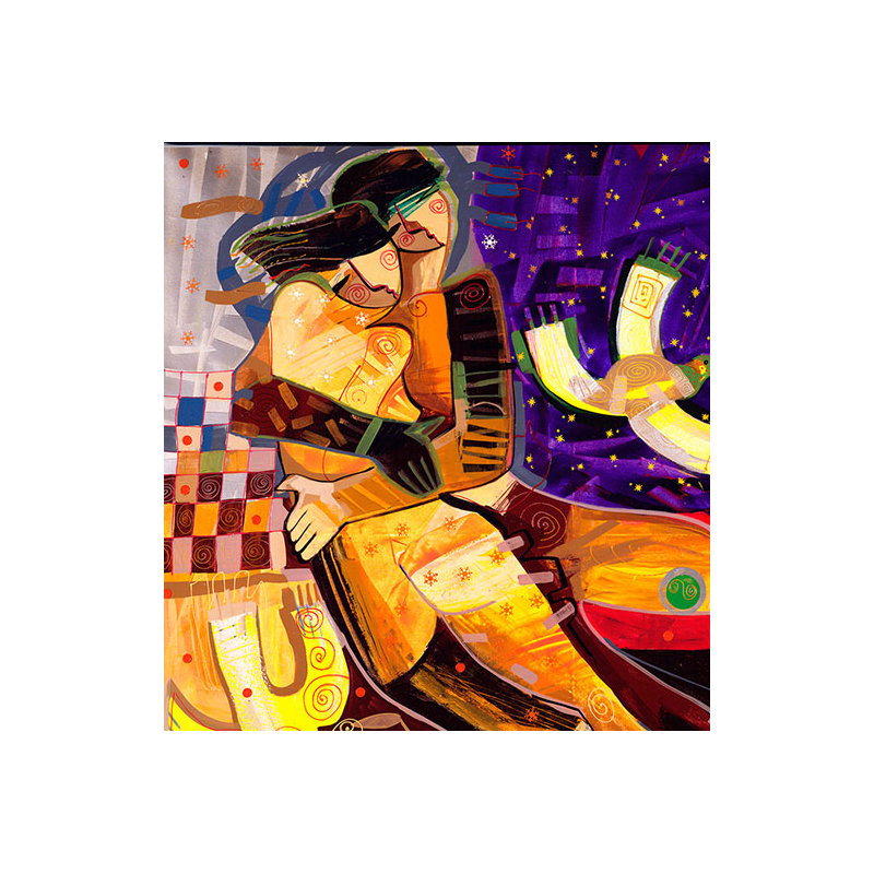 April, Canvas Painting by Tadeo Zavaleta, 32x32 streched and framed 