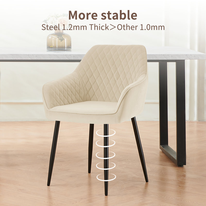 Seymour Upholstered Dining Chair, Beige