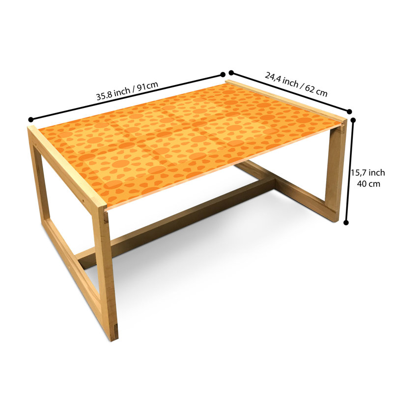 Jacione Sled Coffee Table, 90cm H x 62cm W x 40cm D