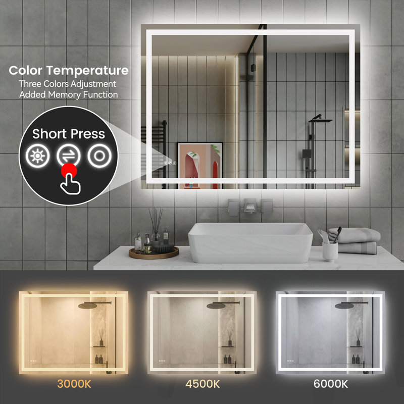 48"*36"LED Bathroom Mirror, 48" x 36"