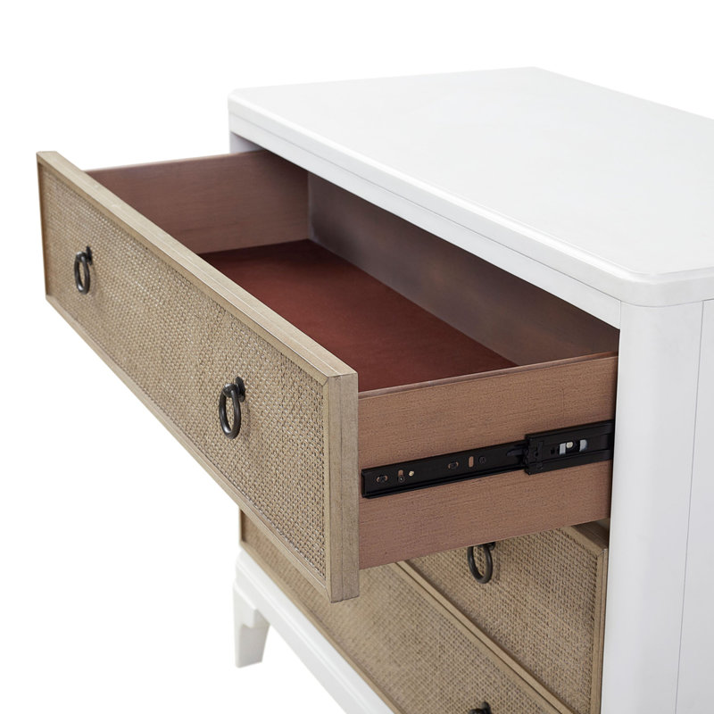 Commode 3 tiroirs Leflore Heights, Blanc