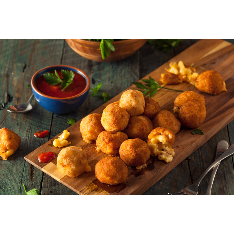 «Fried Mac and Cheese Bites», reproduction sur toile tendue, H 8 po x l 12 po x P 1 po