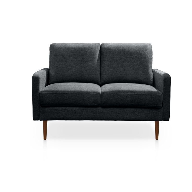 Canapé 70 'Square Arm, Polyester 100 % gris foncé