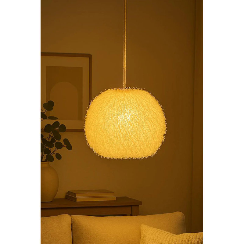 Lustre réglable élégant, corps en plastique blanc, 13,8 po x 13,8 po | Hauteur: 13,8 - 29,5 pouces | 1 x douille E27 (40 W maximum, ampoule non incluse) | Conception moderne pour des solutions de décoration et d'éclairage élégantes, indice de protection IP20