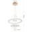 Ridleigh Modern LED Chandelier Crystal Chandelier Ceiling Mount Adjustable Height