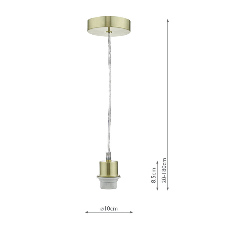 Mariana 1 - Light Satin Brass Pendant