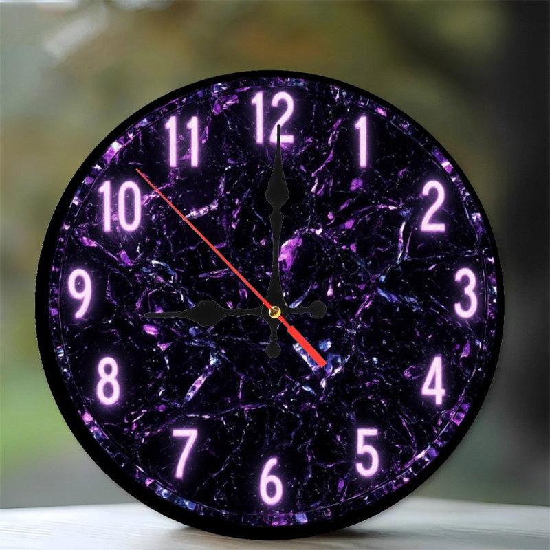Horloge en marbre Glow Numéros