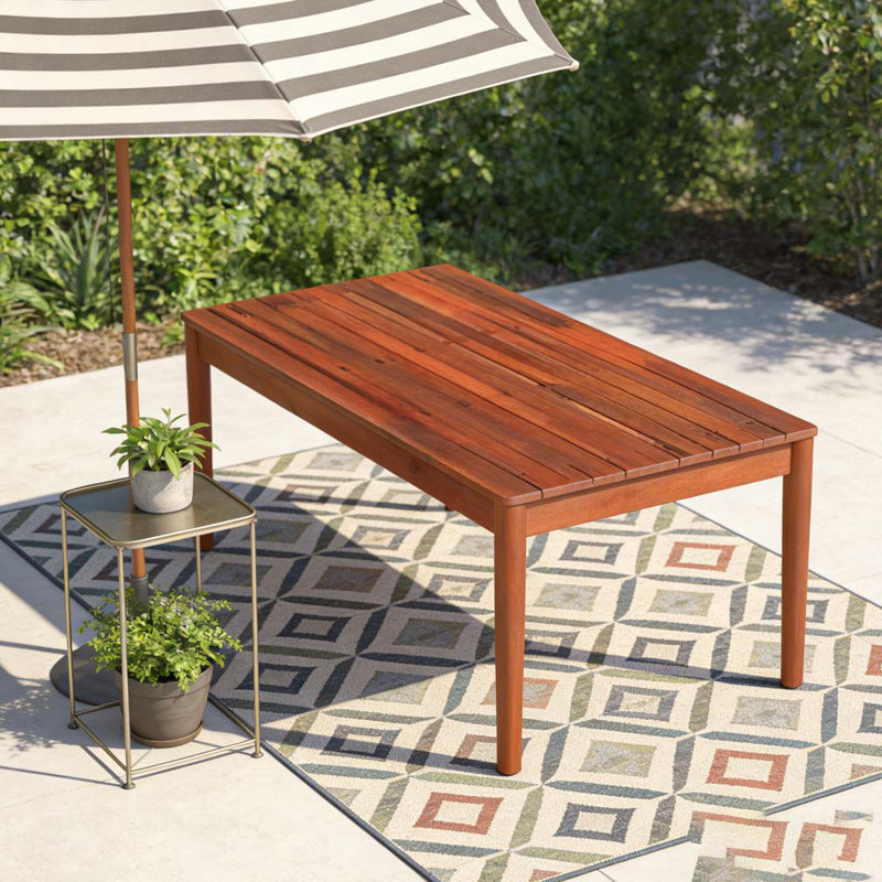 Table basse, Acajou