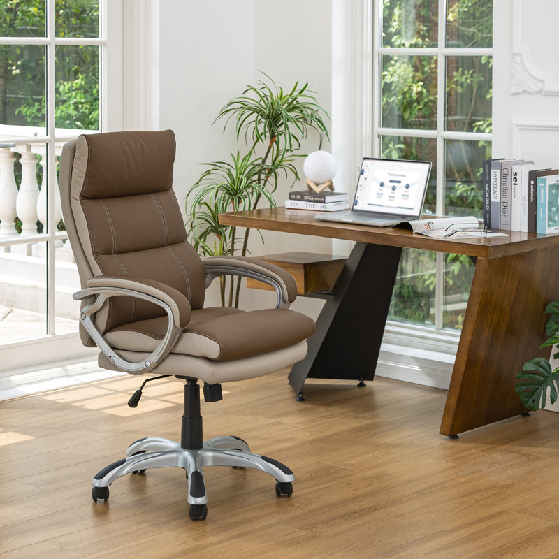 Fauteuil de direction Riggi, Brun