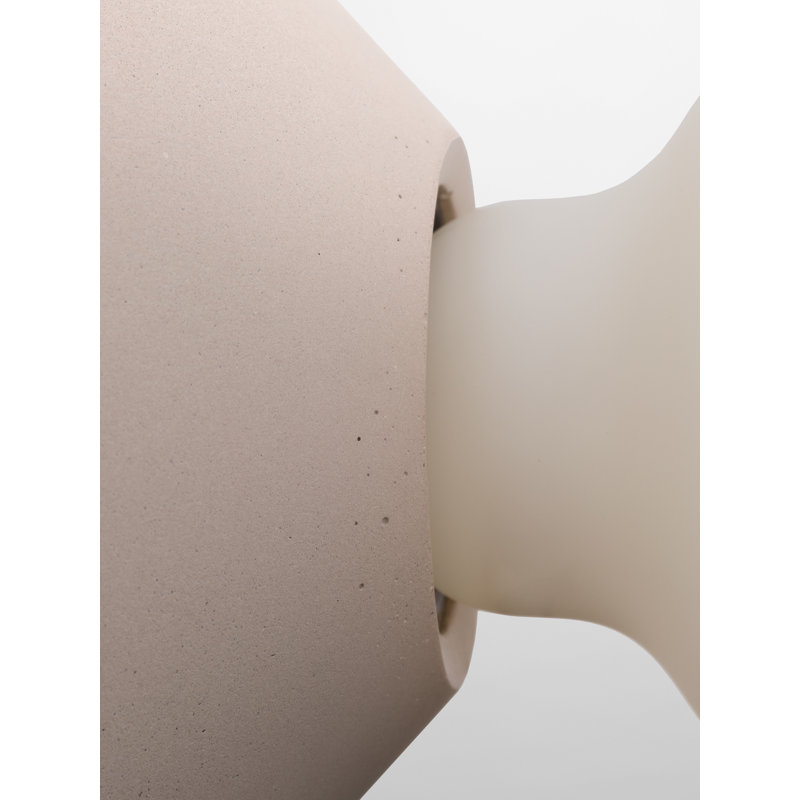 Hansigne Concrete Flush Mounted Sconce, Dove Grey