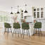 Tabouret de bar pivotant de 26 po de hauteur avec structure et coussin en métal-1392948335-1393784381
