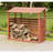 Duque 69'' W x 29'' D Solid Wood Log Store