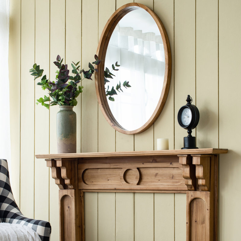 Miroir en bois, Ovale