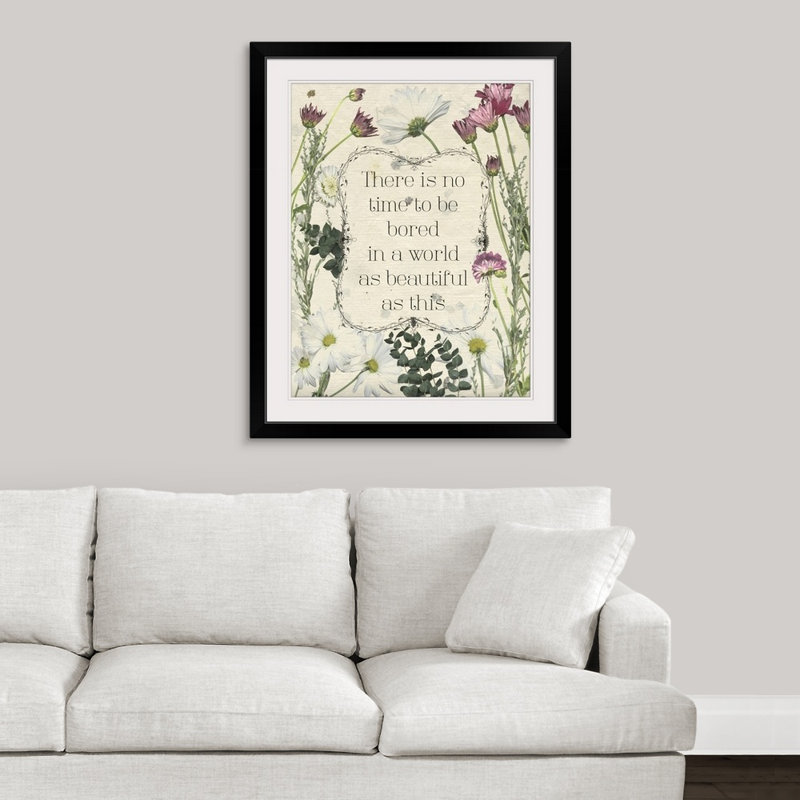 « estampe numérique », reproduction d’impression sur le prix floral, Cadre noir, H 32 po x l 26 po x P 1 po