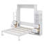 Lit escamotable mural polyvalent avec tablettes, tiroirs et éclairage DEL-114459837-114459838