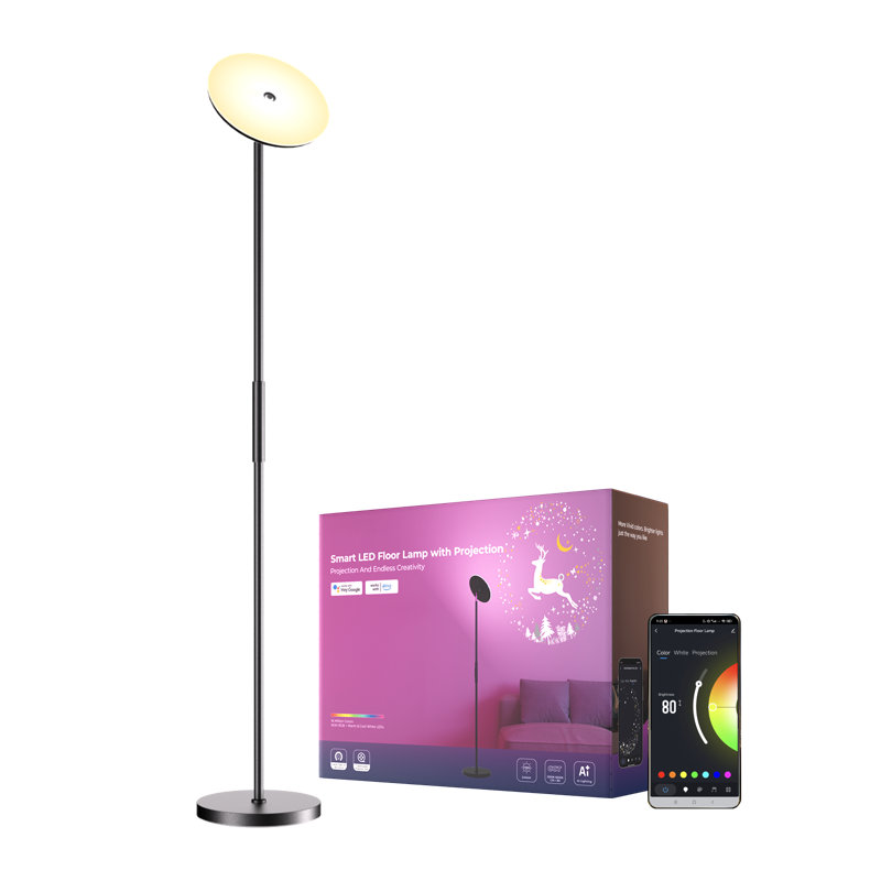 185.4cm LED Torchiere Floor Lamp