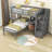 Haana Kids Twin Over Twin Bunk Bed with Drawers-781450292
