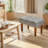 Nuha Linen Upholstered Ottoman Footrest -1111075512