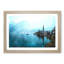 Boat In Hallstatt Austria Painting - Single Picture Frame Print on MDF-56634595-56634596