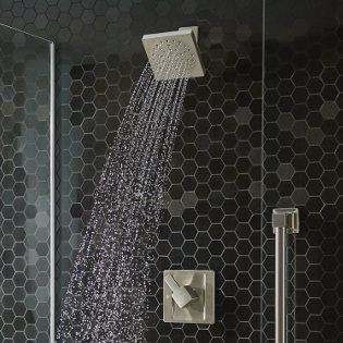 90 Degree Posi-Temp Shower Trim Kit, Brushed Nickel